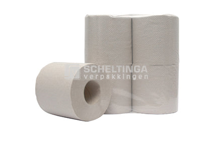 Toiletpapier 1-laag 150mtrx24rol Naturel PaperSupply