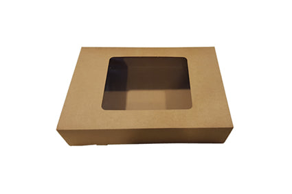 Cateringdoos 36x25x8cm Eco Kraft Bruin