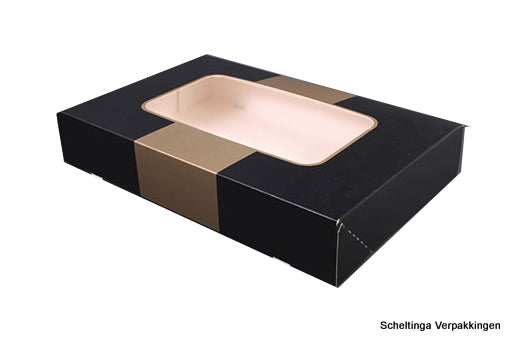 Cateringdoos 36x25x8cm Carbo Zwart