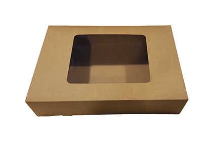 Cateringdoos 46x31x8cm Eco Kraft Bruin