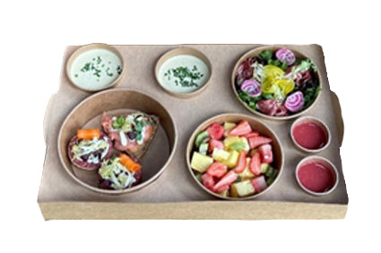 Modulo Tray 46cm Eco Kraft Bruin