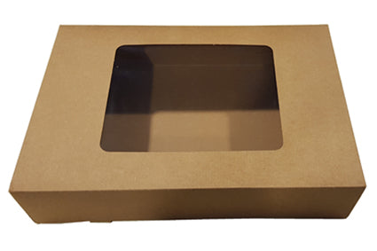 Cateringdoos 55x37x8cm Eco Kraft Bruin