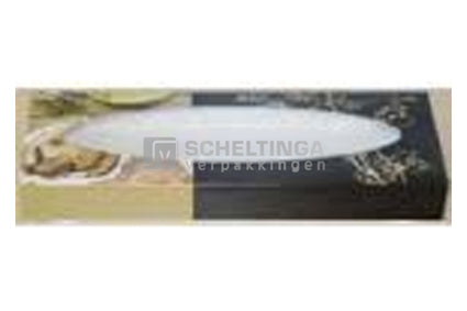 Cateringdoos met venster 33.5x11.5x4cm Parelmoer