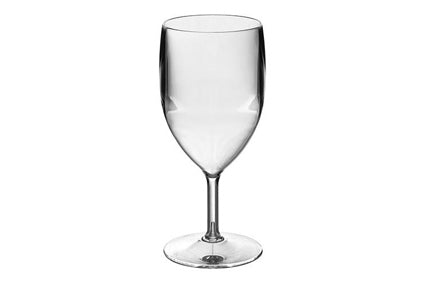 Wijnglas 200cc Polycarbonaat op voet Transparant