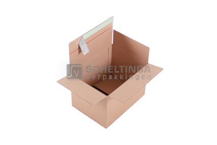 Packbox M A4 304x216x130-220mm Bruin