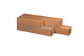 Koker vierkant Telescopisch120x120x750-1450mm Bruin