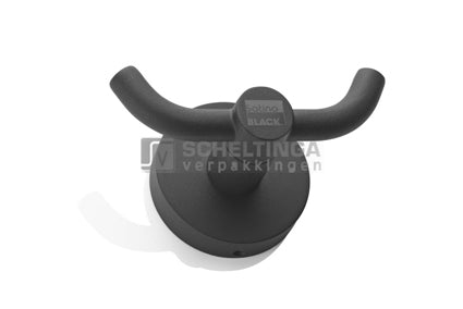 Kledinghaak Metaal Satino Black