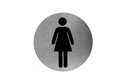 Mediclinics Pictogram vrouw RVS