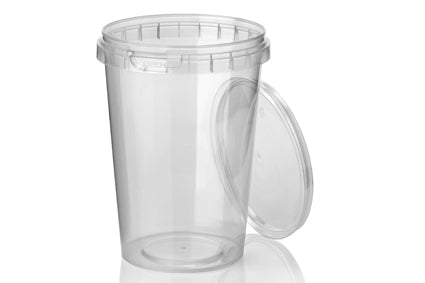 Cup+deksel TE 95mm 520ml Transparant PP