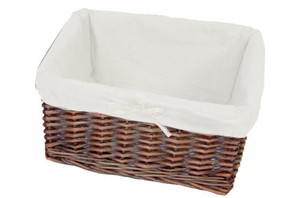 Mand met voering 35x24x16cm Bruin