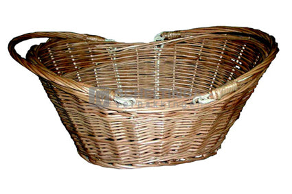 Mand ovaal met 2 scharnieren+hengsel 38x30x14cm