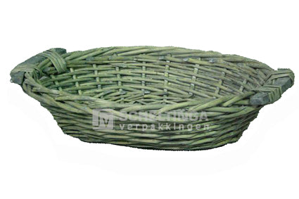Mand ovaal 34x28x8.5cm Stonewash