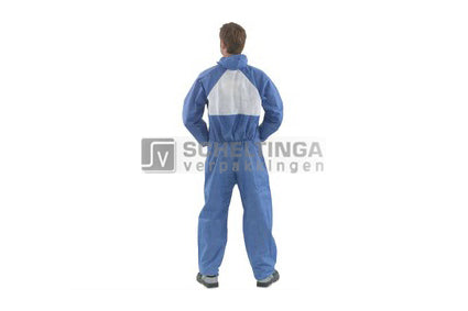 Coverall basic 40 XXXL met Rits Blauw