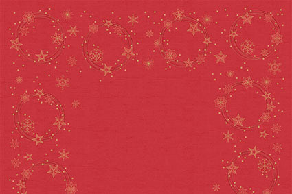 Napperon 84x84cm Star Shine Red Dunicel