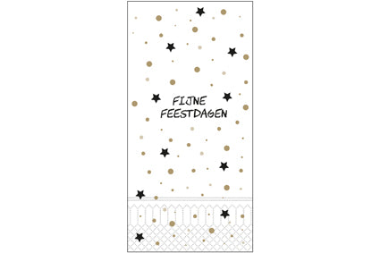 Servet 40x40cm Fijne Feestdagen Tissue