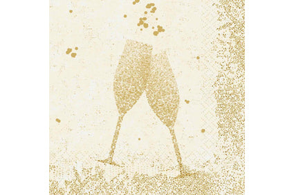 Servet 33x33cm 3-laag Celebrate Cream Duni