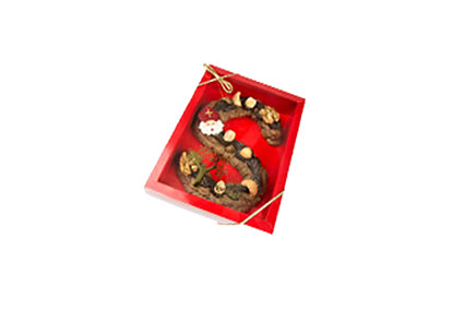 Hollewand letterdoos NR1 130x90x27mm Rood