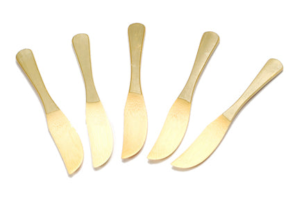 Mes bamboe 9cm Sier